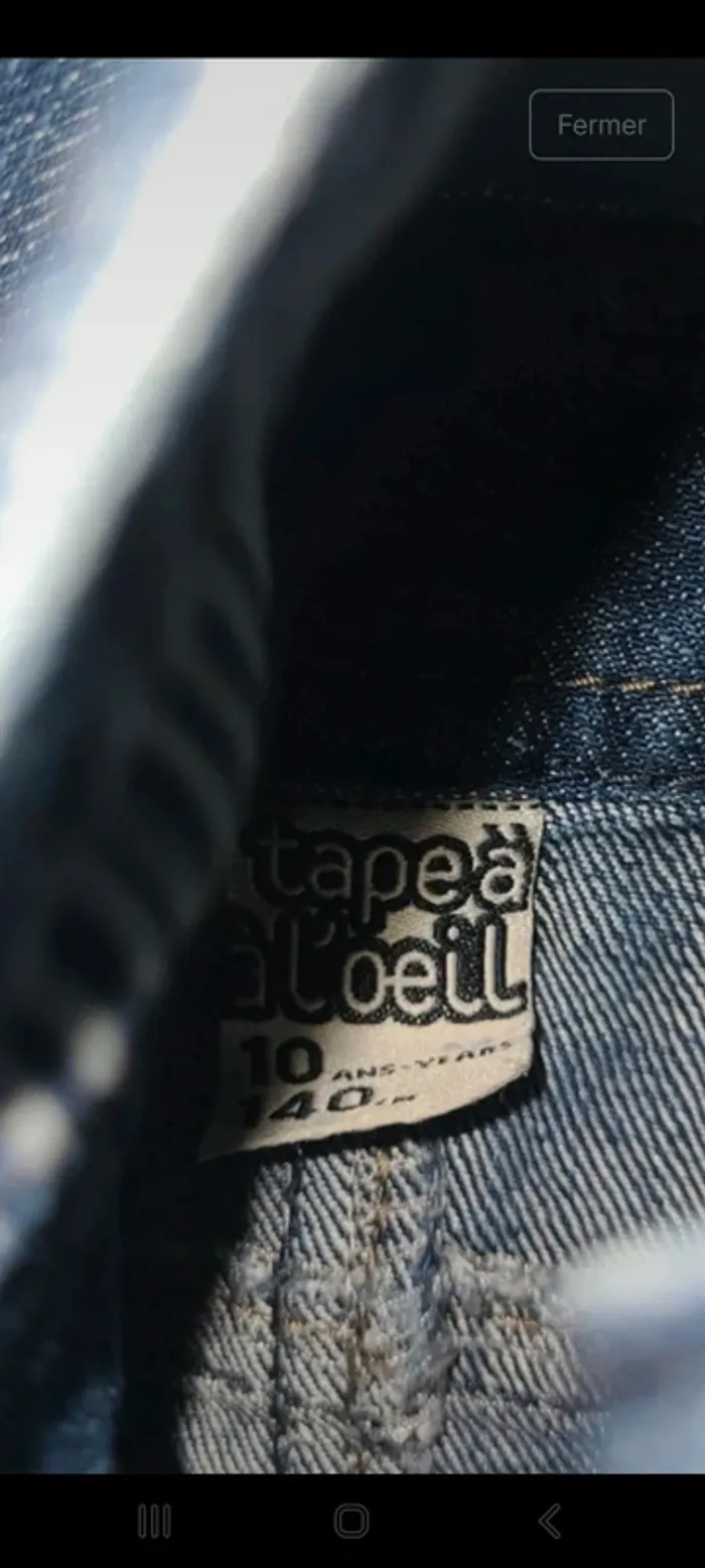 Robe salopette 10 ans tape à l'œil - photo numéro 5