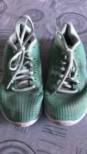 Baskets Nike Flex vertes menthe  35,5