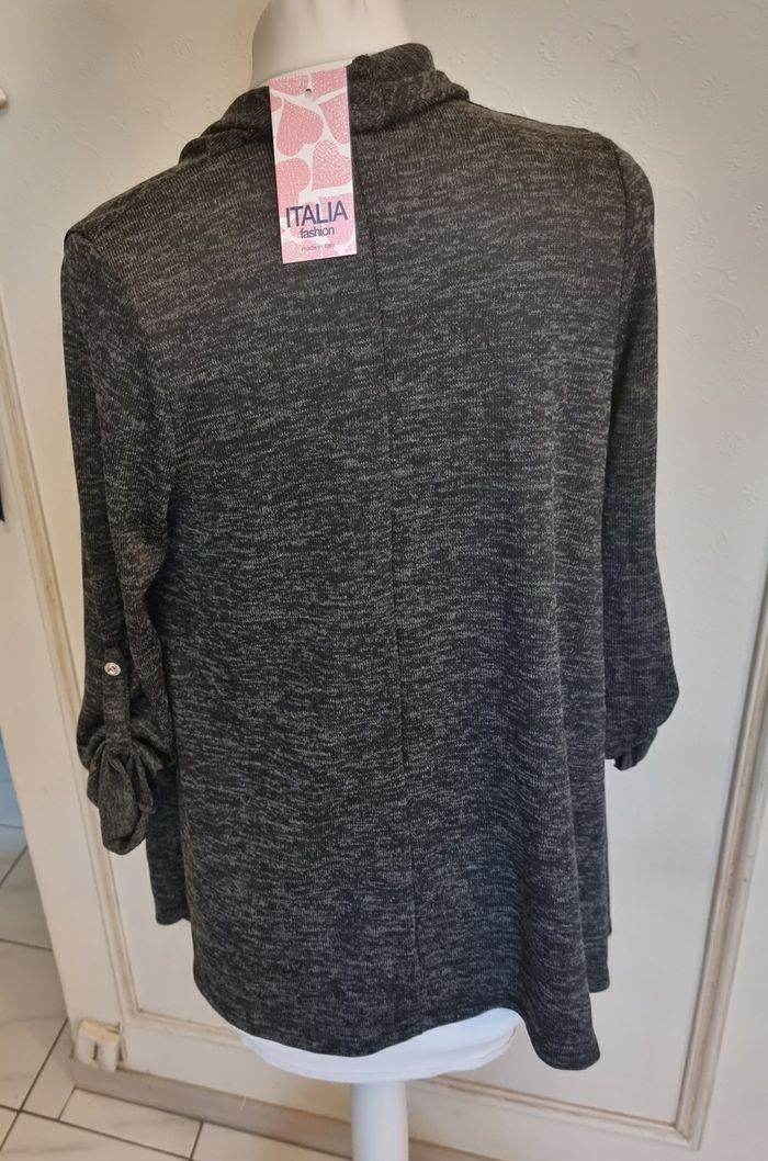 Gilet pendant/cape Gris - photo numéro 8