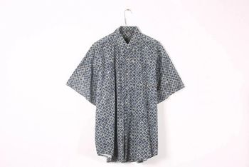 Chemisette vintage 90's en coton motif tribal (#240368)