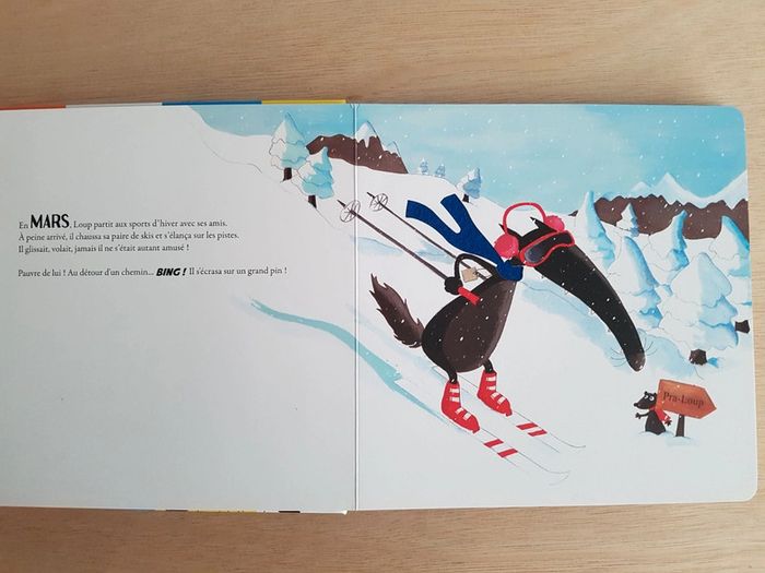 Livre à toucher le loup qui ne voulait plus marcher - photo numéro 7