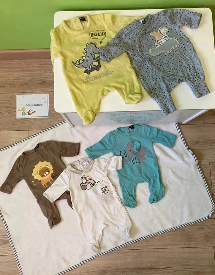 Pyjamas dors bien été lot naissance