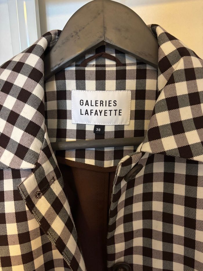 Manteau à carreaux Galeries Lafayette - photo numéro 2