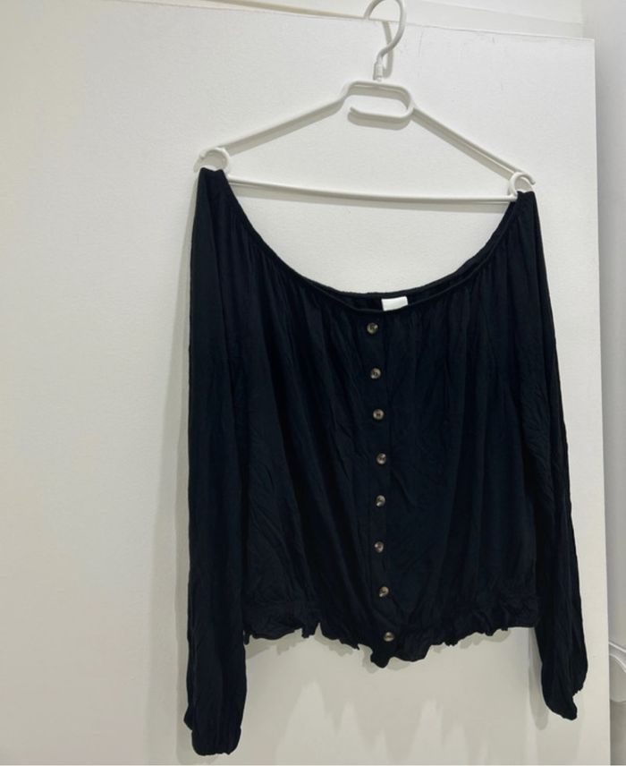Crop Top H&M noir taille L - photo numéro 2