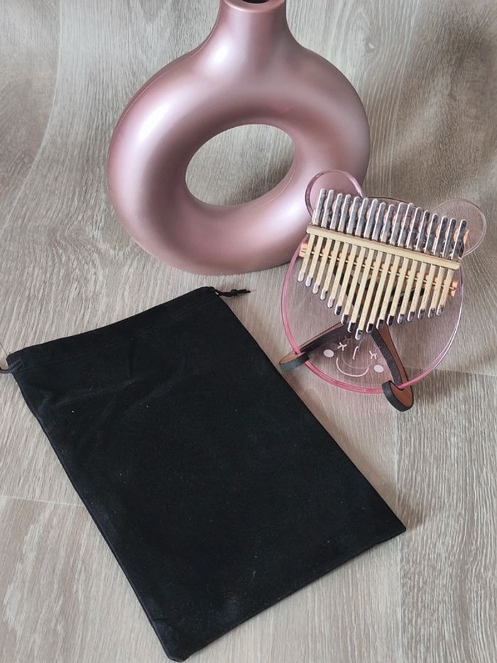 Magnifique Coffret Kalimba ourson rose 21 touches - photo numéro 6