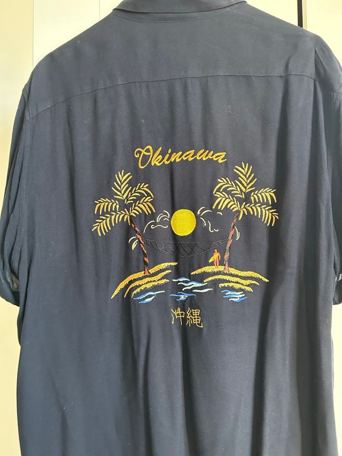 Chemise marine à motifs Homme Zara Taille XL - photo numéro 7