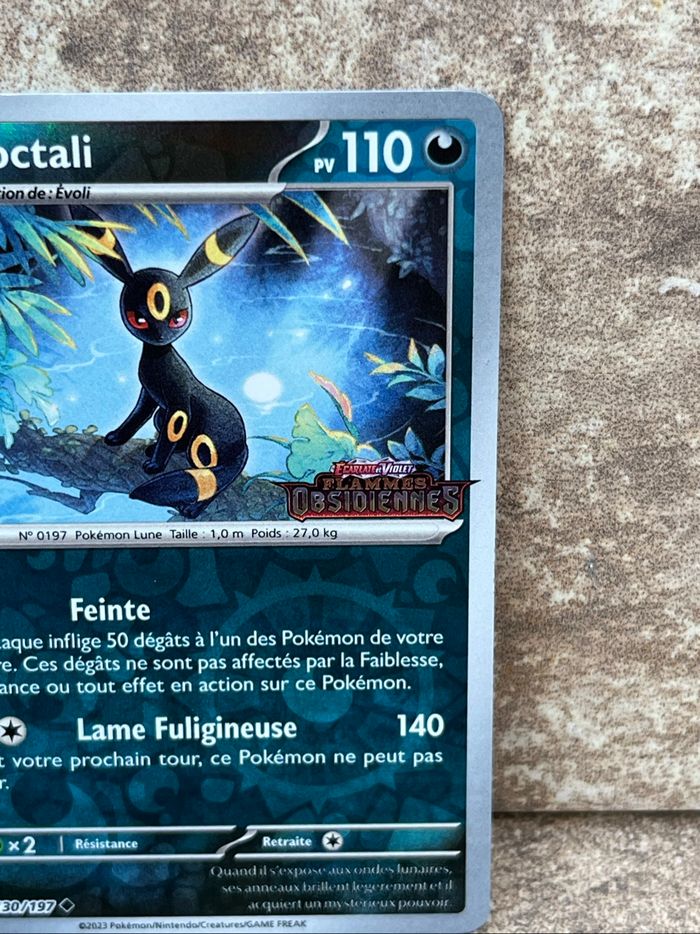 Carte Pokémon noctali Obf 130 flammes obsidiennes - photo numéro 2