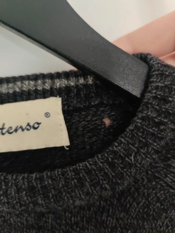 Pull gris taille M 38 100% laine d'agneau - photo numéro 3