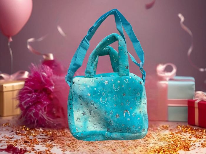 Sac bandoulière licorne bleu - photo numéro 3