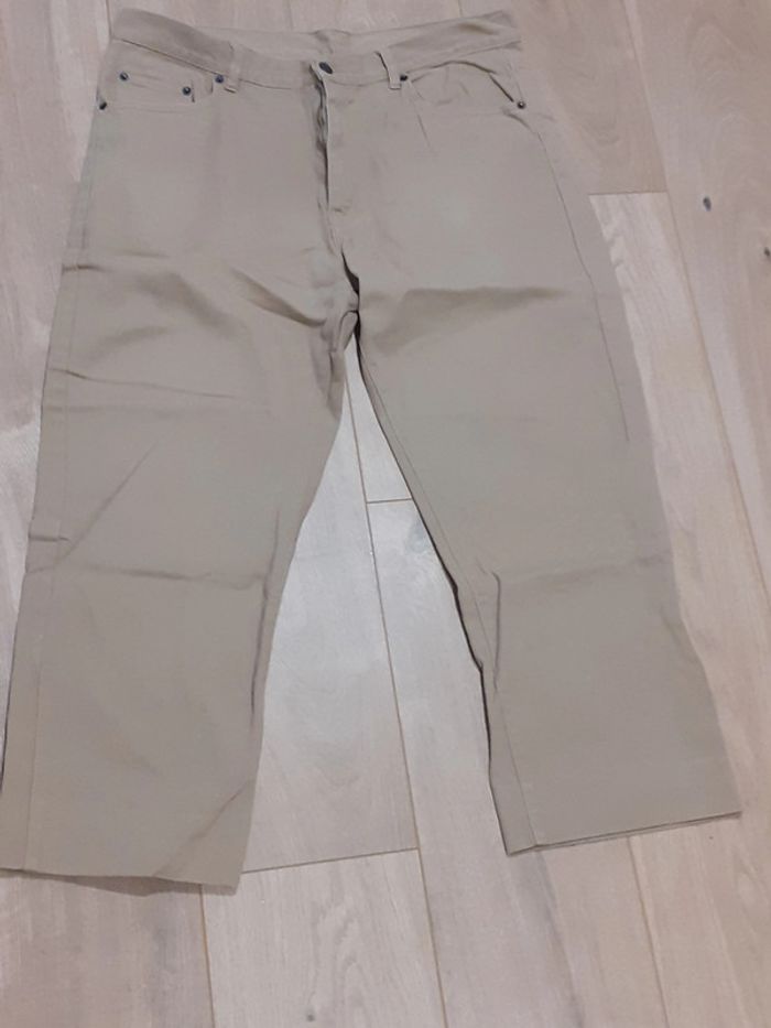 Jeans pour homme beige foncé kiabi taille 46 - photo numéro 1