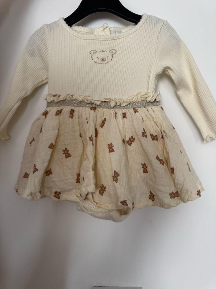 Robe manche longue body intégré