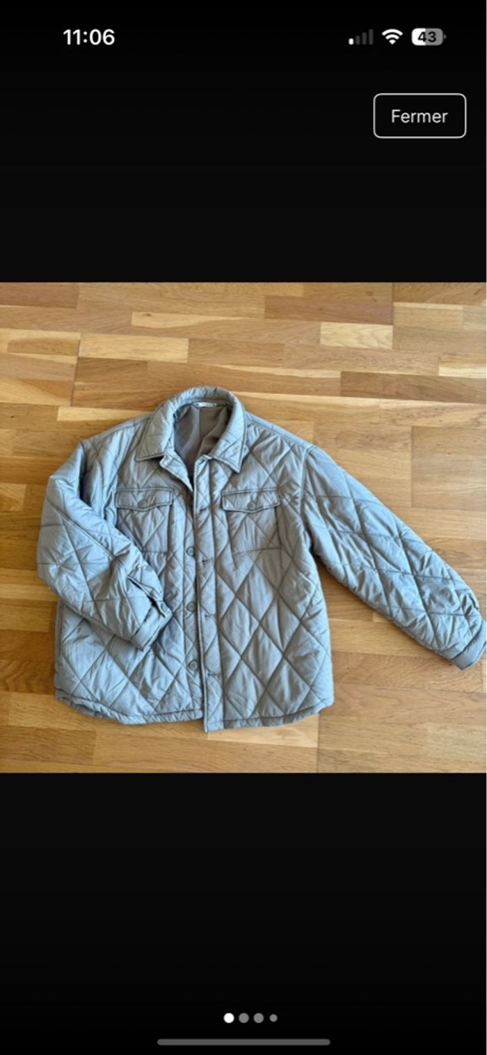 Veste matelassée Zara homme – style surchemise