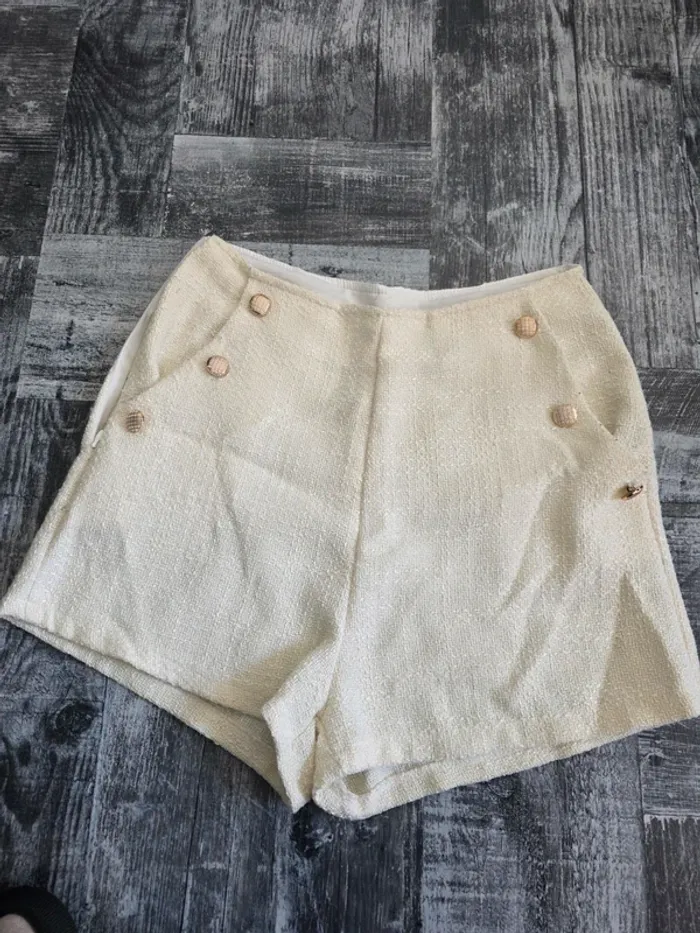 Short beige femme shein