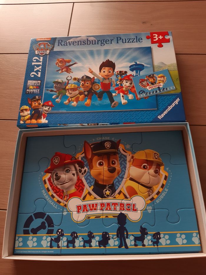 Puzzles 2x12 Pat Patrouille comme neuf