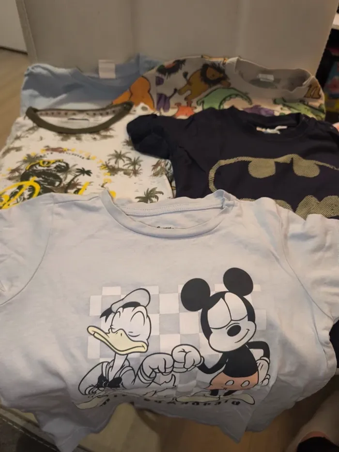 Lot 5 t-shirts manches courtes - photo numéro 2