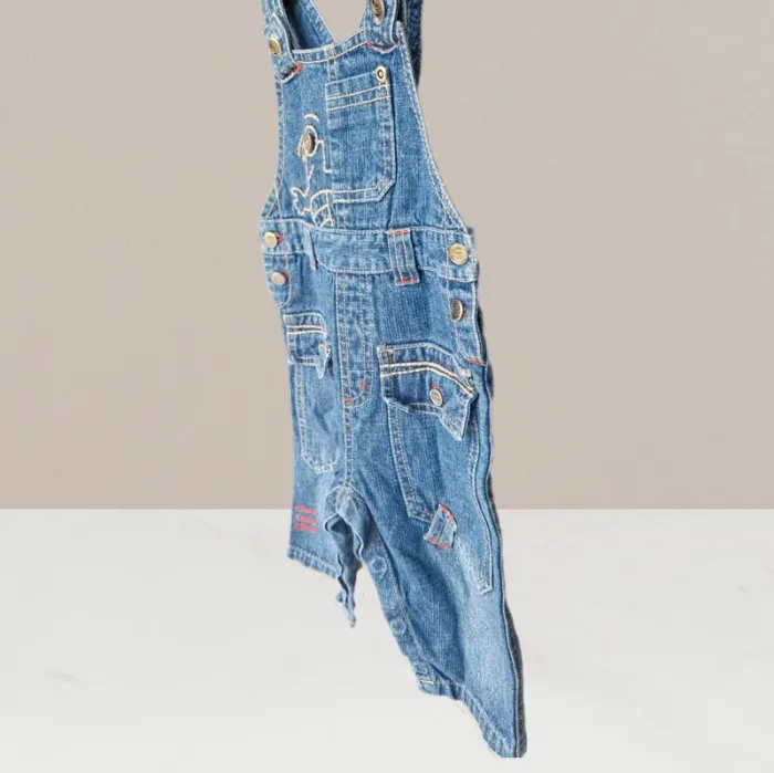 Salopettes en jeans bleu - Tout Compte Fait - Taille 6 mois - photo numéro 2