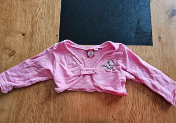 Gilet boléro rose 6 mois