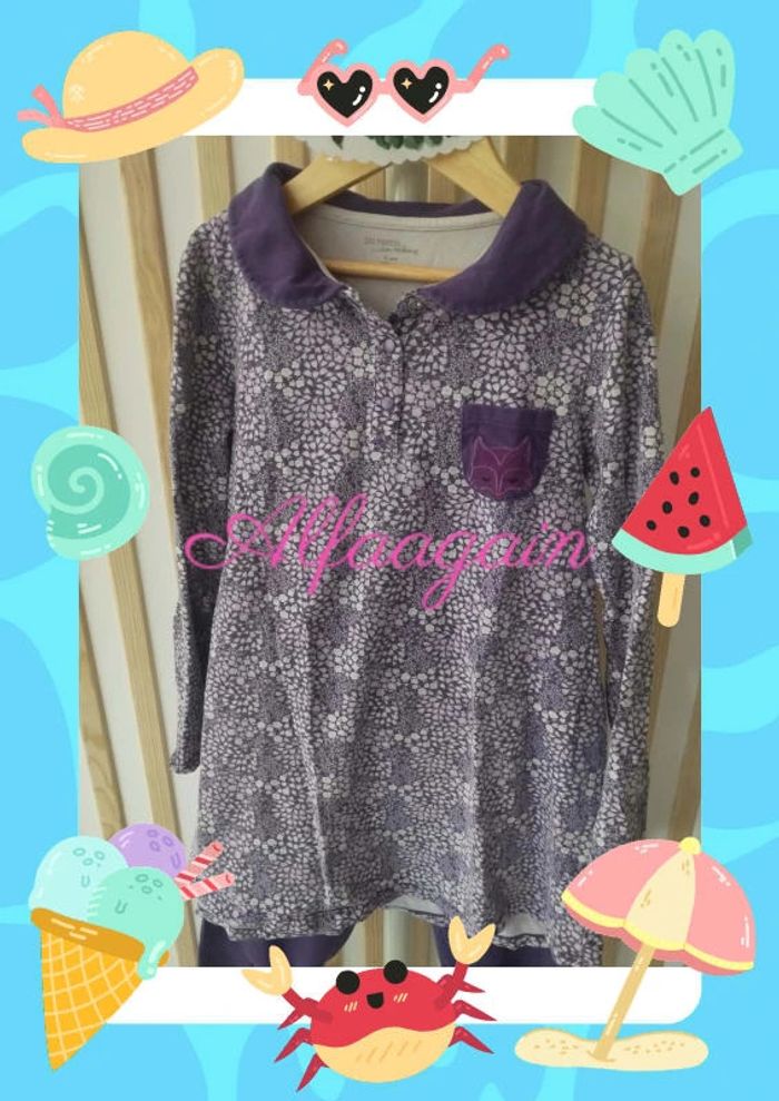 Pyjama dpam violet 8ans - photo numéro 2