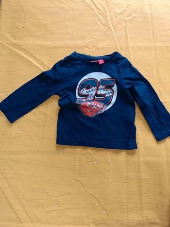 Tee-shirt manches longues Cars Disney 2 ans 92 cm