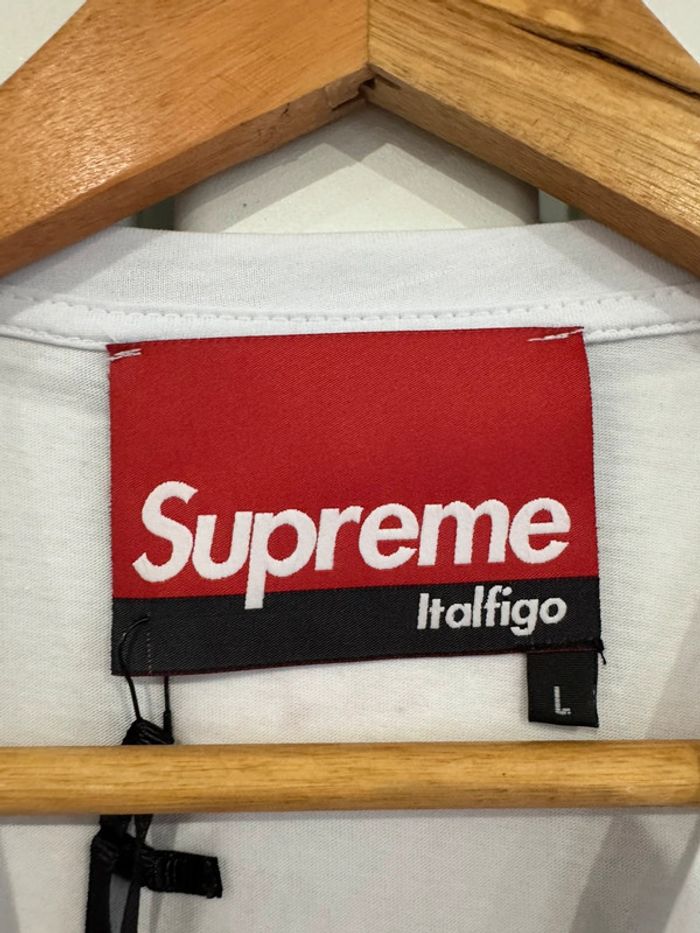 Tee shirt blanc Supreme Taille L - photo numéro 4