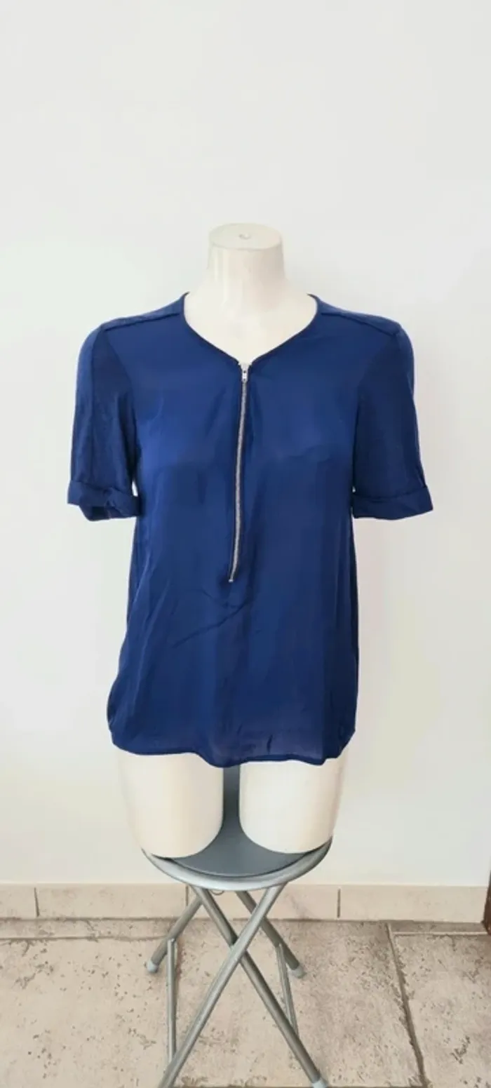 Tee-shirt bleu électrique 38 the kooples sport - photo numéro 7