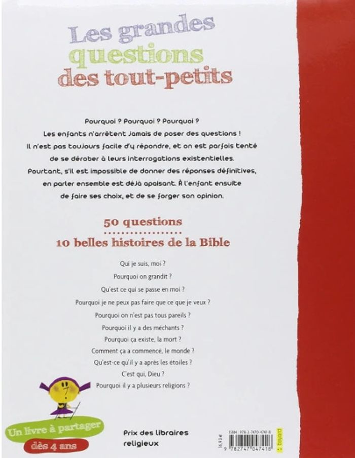 Livre "Les Grandes Questions des Tout-Petits" - photo numéro 2