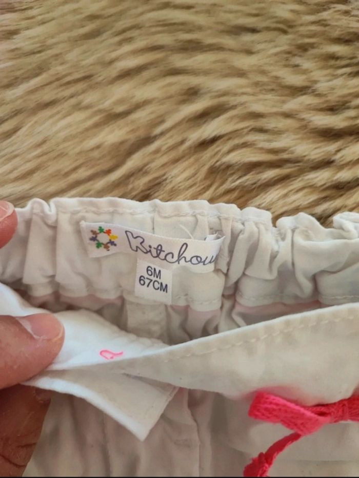 Short blanc kiabi 6 mois - photo numéro 3