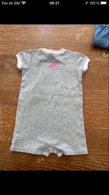 Barboteuse d’été bébé fille 12 mois