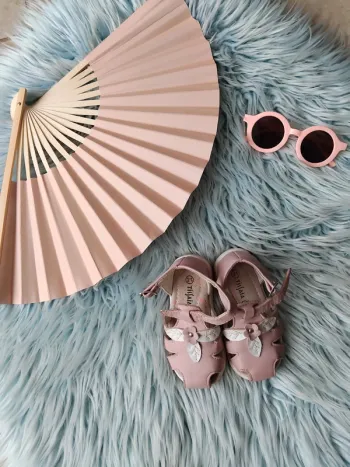 🕶 sandales fille rose 21