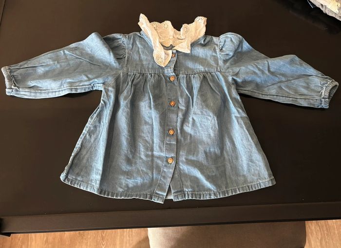 Tunique en jean avec col / Taille 9/12 mois