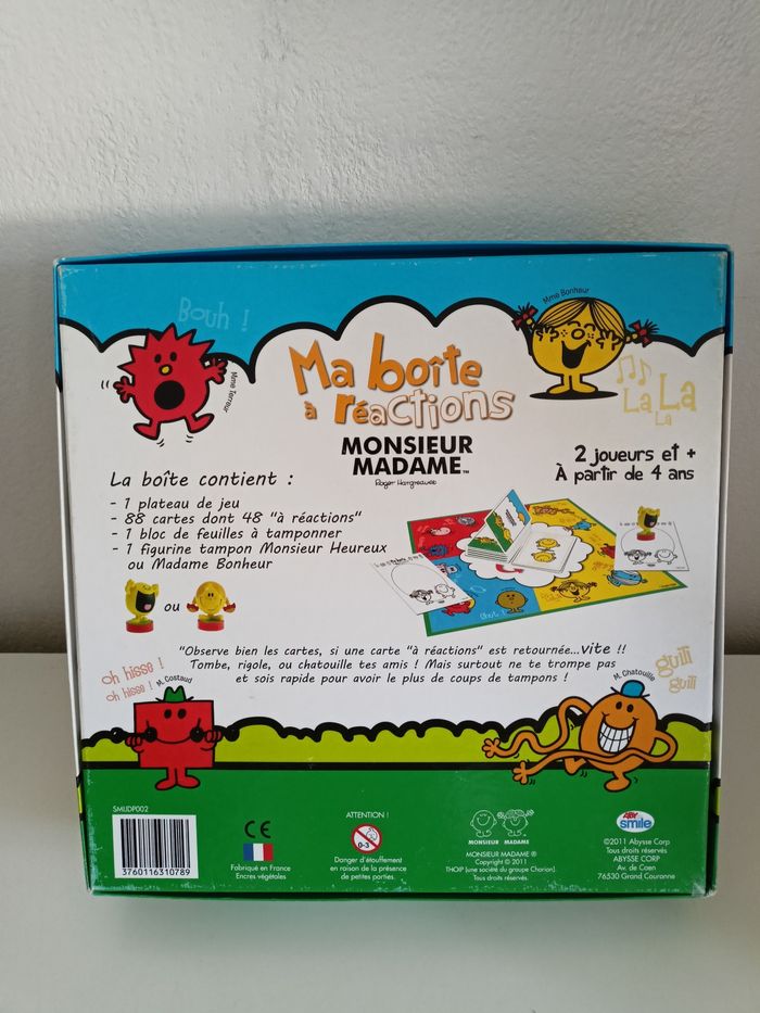 Ma boîte à réactions monsieur madame aby smile - photo numéro 2