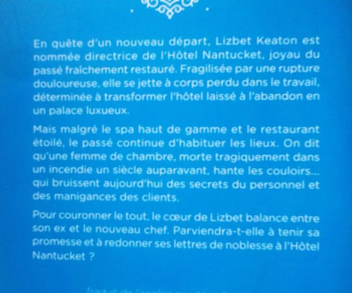 L'HOTEL NANTUCKET d'Elin HILDERBRAND Ed. France Loisirs - photo numéro 2