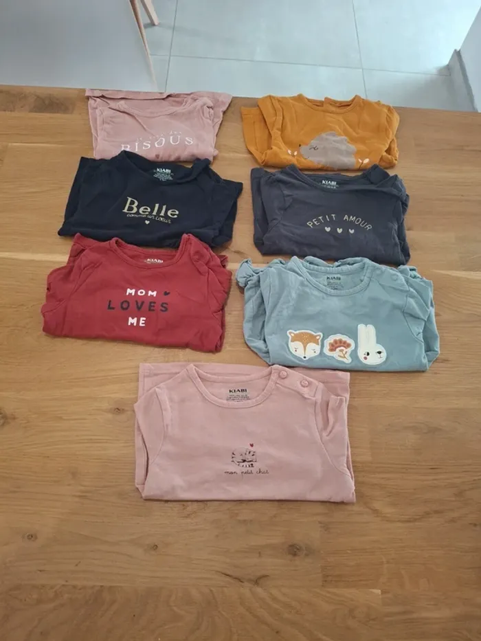Lot de 7 tee shirts manches longues