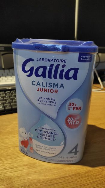 Lait en poudre croissance 4 ème age Gallia calisma junior