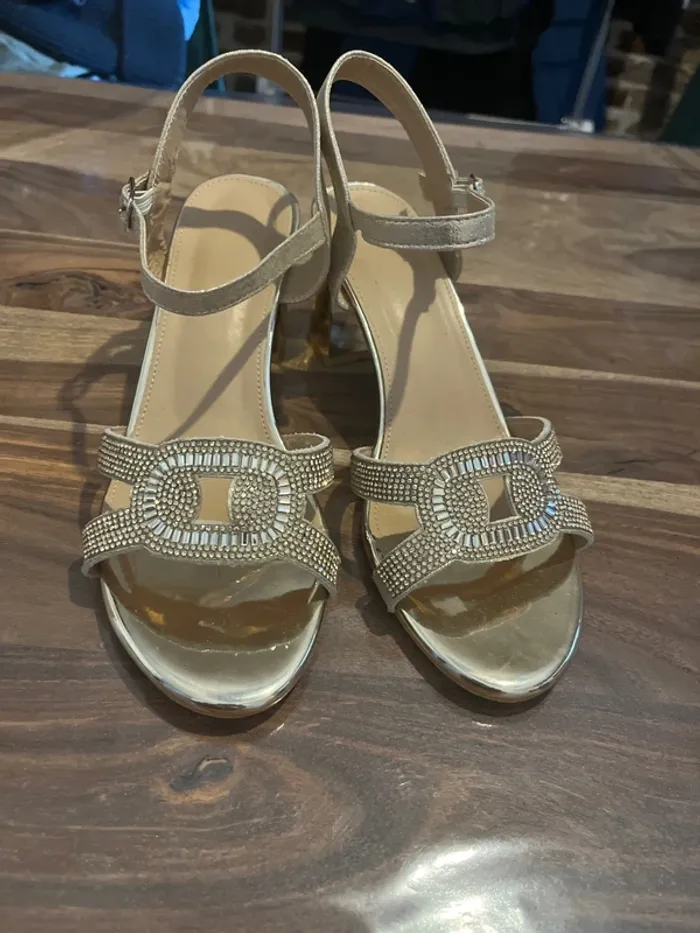 sandales dorée - photo numéro 2