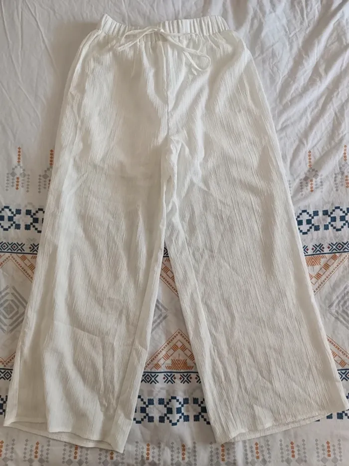Pantalon léger blanc XS