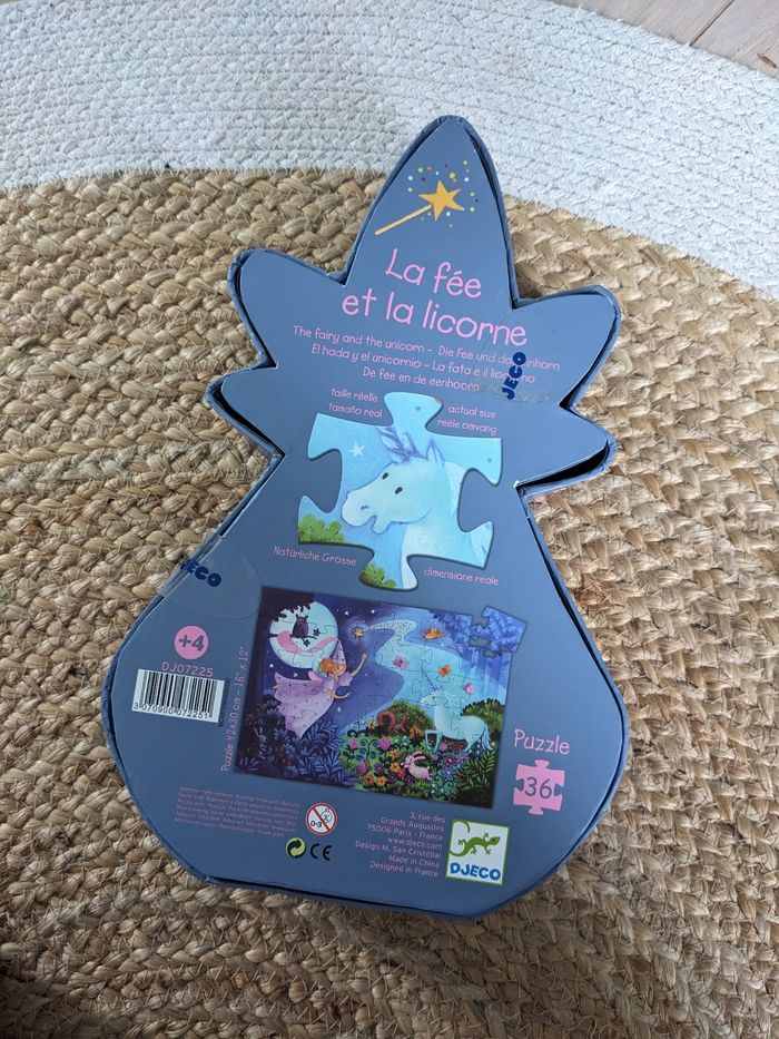 Puzzle djeco la fée et la licorne - photo numéro 3