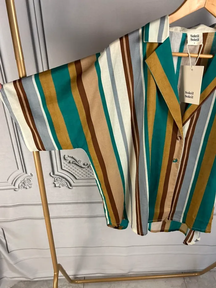 Ensemble short et chemise SoleiSoleil T1 Neuf - photo numéro 7