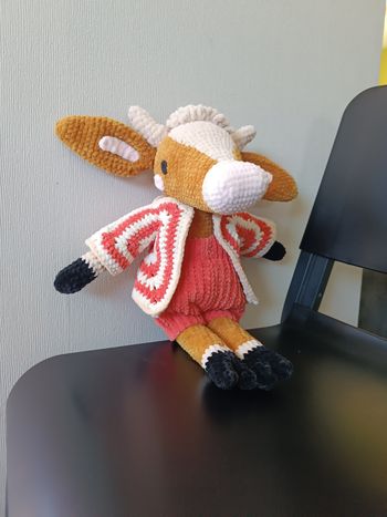 Vache peluche amigurumi 