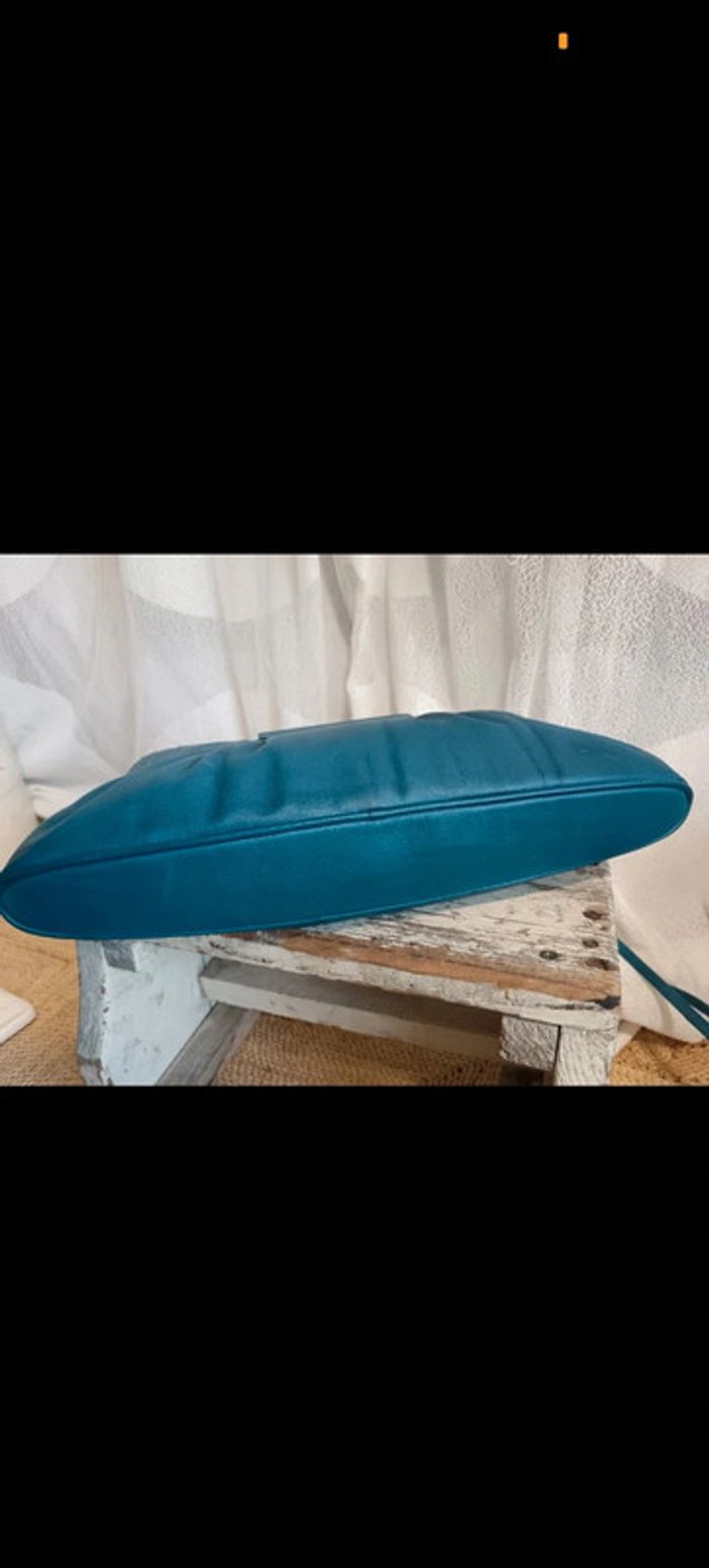 Le tanneur | Sac à main rare bleu canard - photo numéro 9