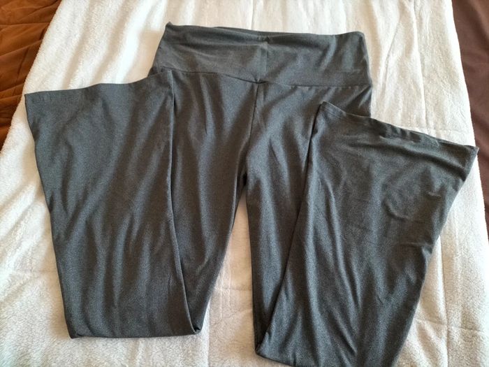 Pantalon gris patte d'éléphant 1XL - photo numéro 2