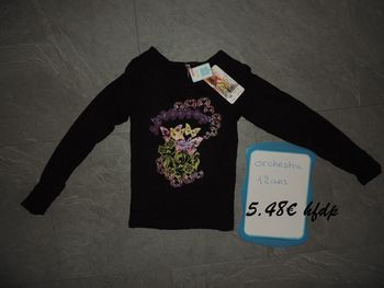 tee shirt orchestra taille 12 ans