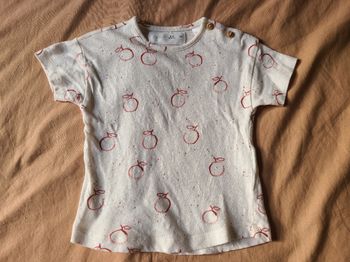 T-shirt Zara motif pommes