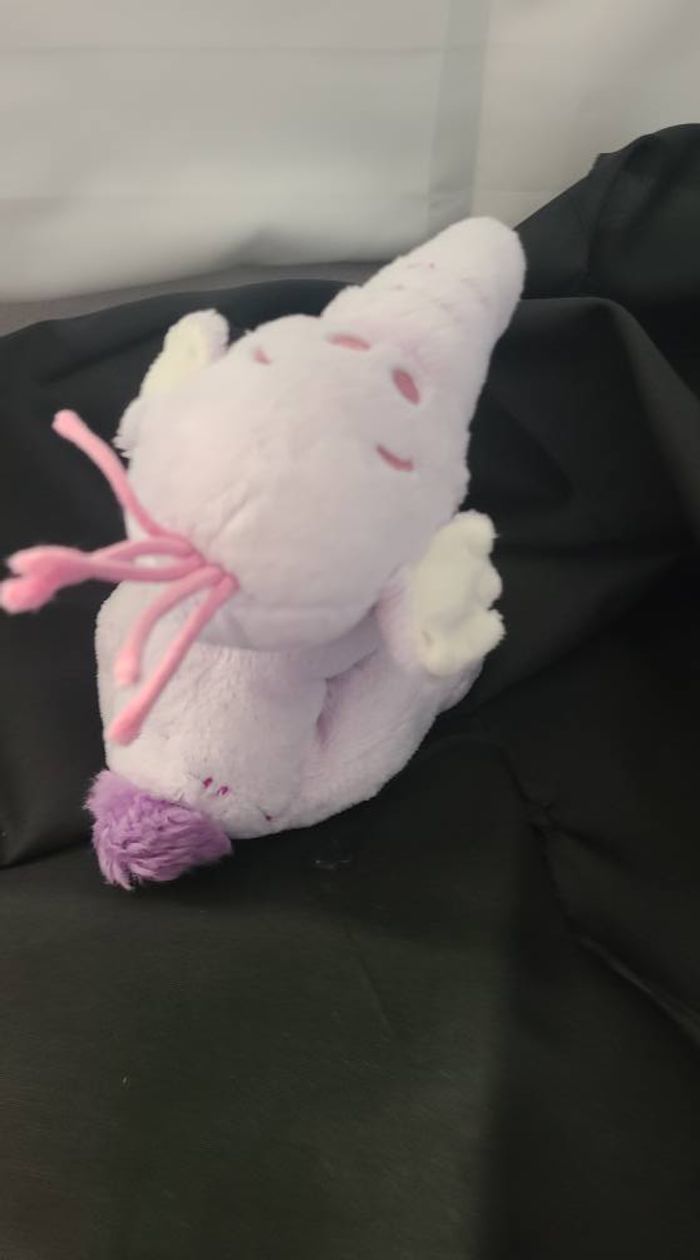 DOUDOU PELUCHE LUMPY ELEPHANT DISNEY NICOTOY 13cm assis oreille blanc - photo numéro 2