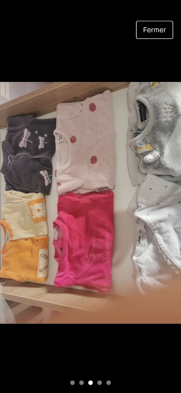 Lot pyjamas 6 mois - photo numéro 3