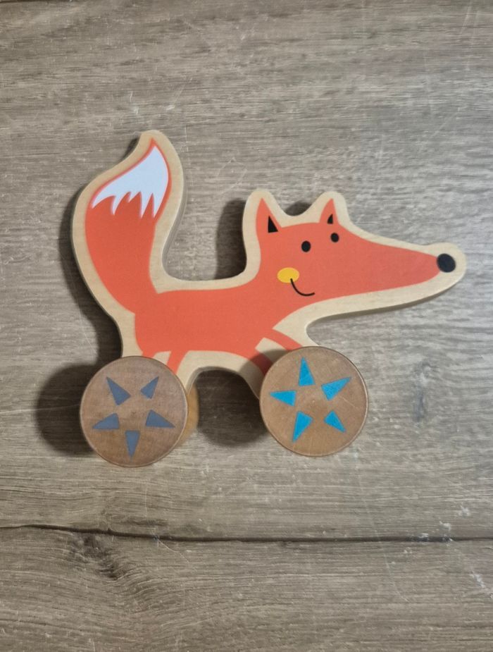 Renard en bois à pousser - photo numéro 4