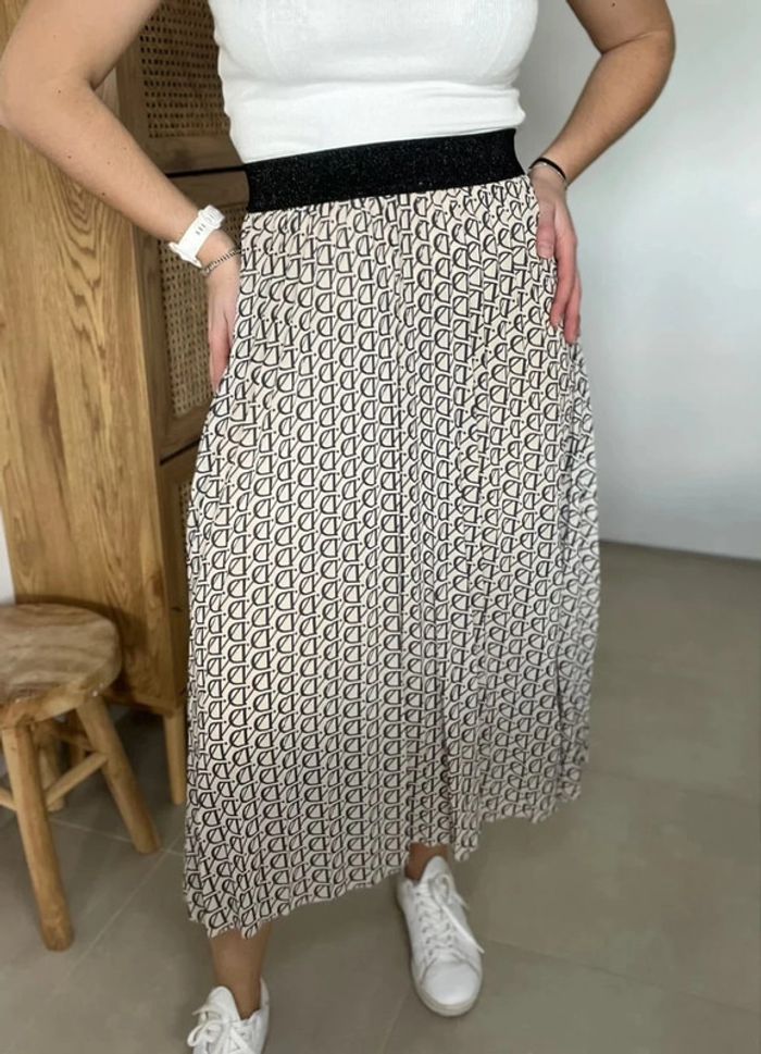 Jupe midi avec monogramme D - photo numéro 2