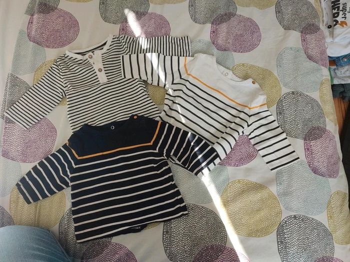 Lot 3 hauts Kiabi 3 mois