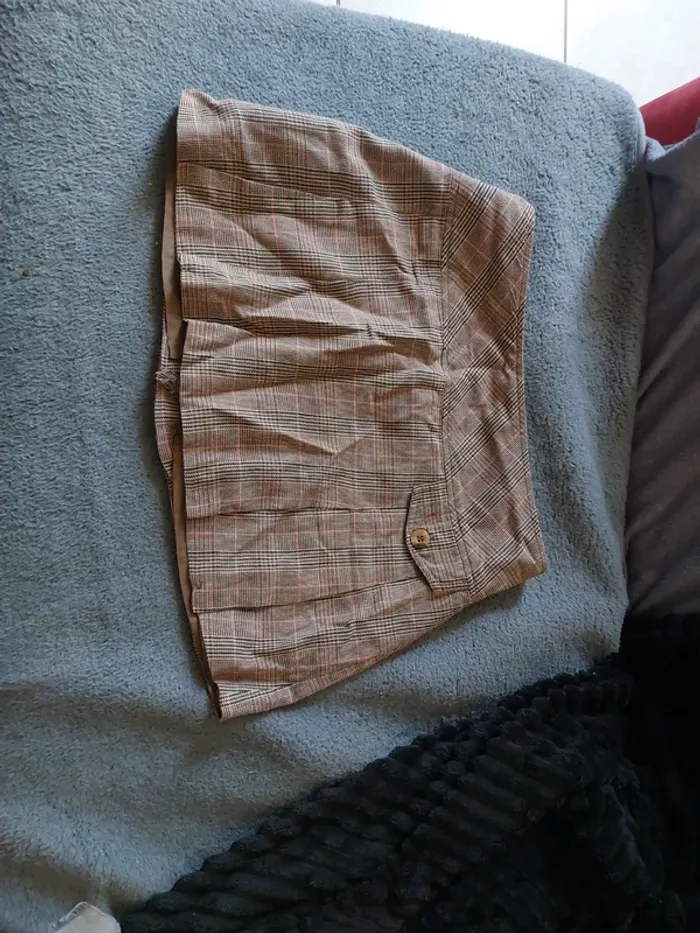 Mini jupe beige