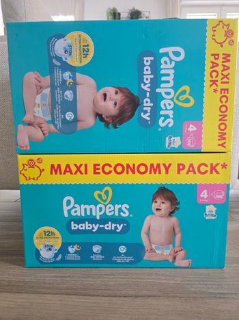 2 Maxi Pack Couches Baby-Dry Pampers Taille 4